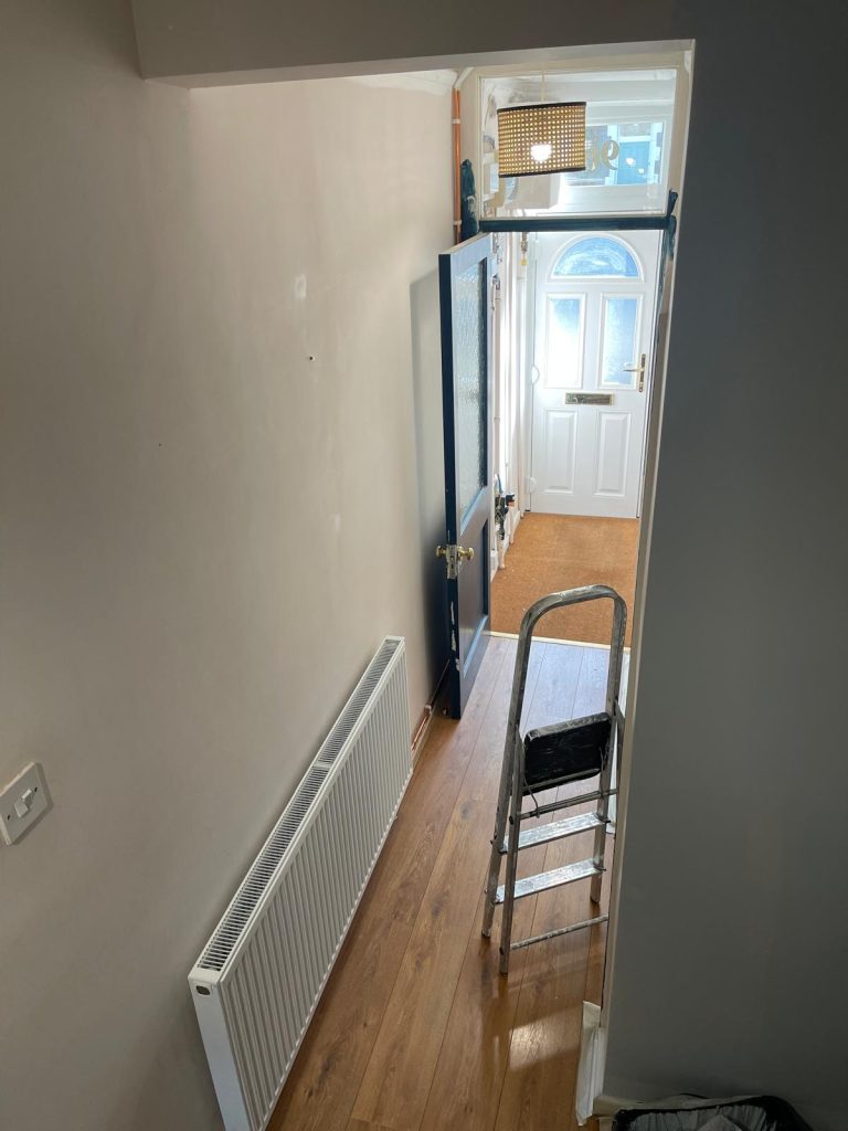 Hallway painting project in BS7 Bristol UK