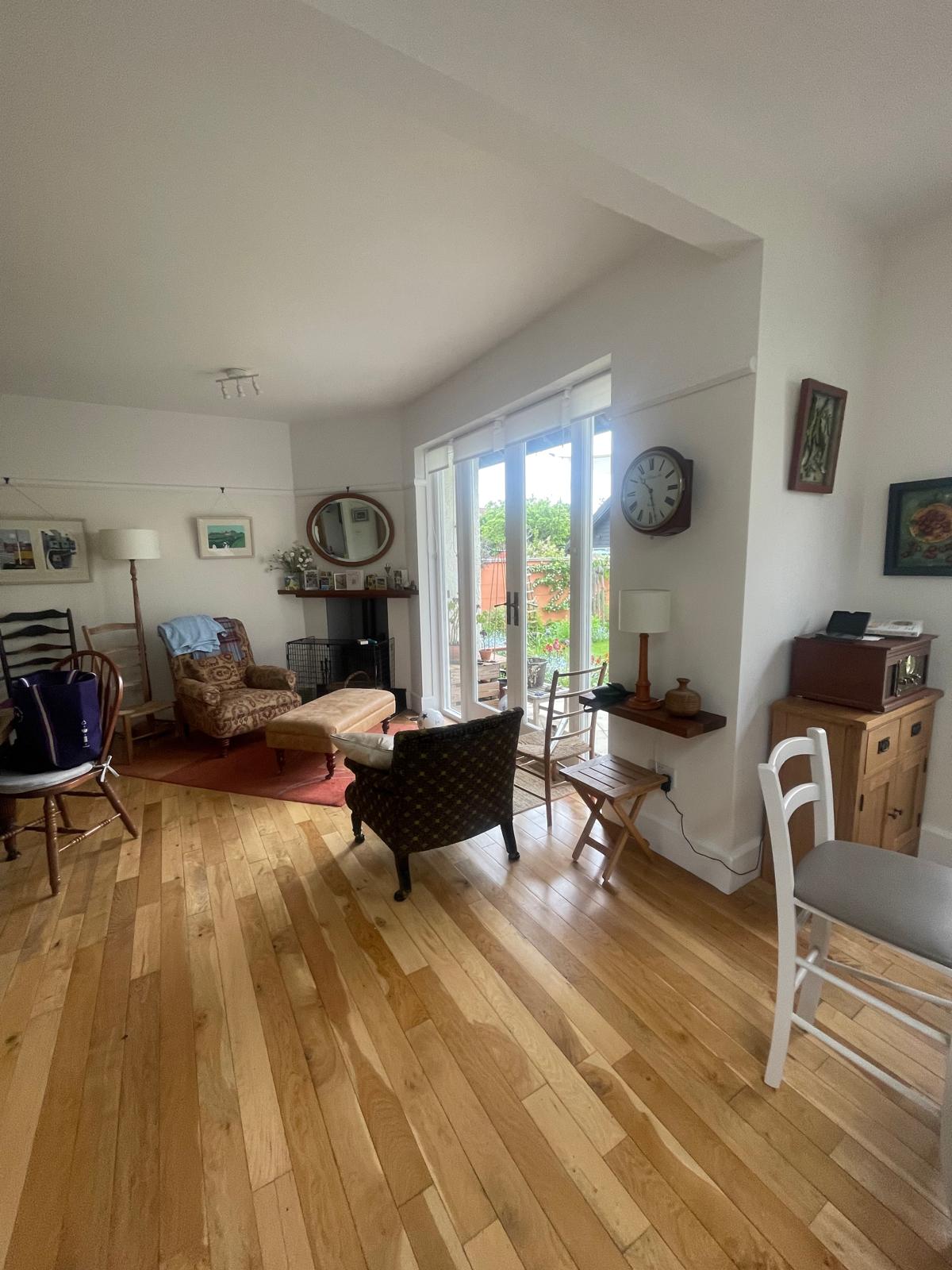 Home 52 Living room interior painting project in Kellaway Avenue BS6 Bristol with clean neutral walls